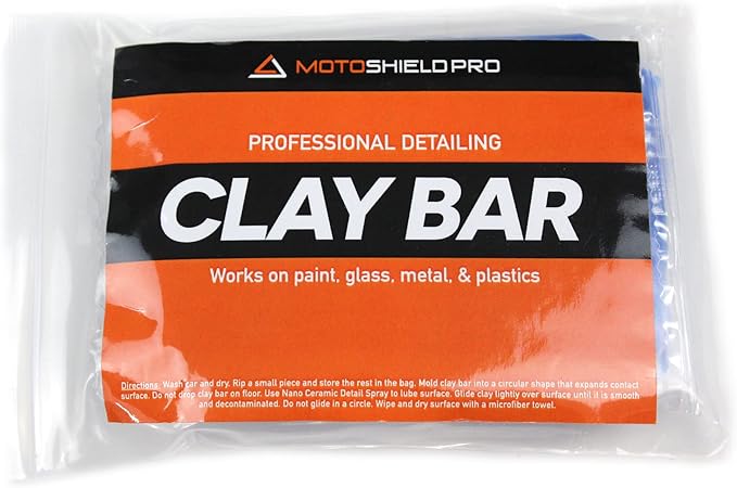 MotoShield Pro Car Detailing Clay Bar 200g - Remove Defects & Restore Paint Finish