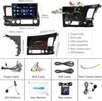 [5GHz-WiFi/Android 15] for Honda Civic 2006-2011 Wireless Carplay Android Car Stereo Support Wireless Android Auto with GPS Navigation AHD Backup Camera FM RDS Radio Receiver EQ SWC 2G+64G