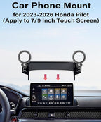 Magnetic Car Phone Holder for 2023 2024 2025 2026 Honda Pilot Accessories Apply to 7/9 Inch Touch Screen Fixed Clip MagSafe Passenger Cell Phone Mount Hands-Free 360 Degree Rotation