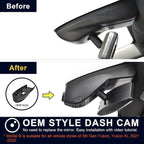 Mangoal 4K Dash Cam Custom fit for GMC Yukon, Yukon XL 2021-2022 (Model B), SLE SLT AT4 Denali, Integrated OEM Look, UHD 2160P Video, WiFi & App, G-Sensor, Loop Recording, Easy to Install, 64GB Card