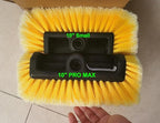 CARCAREZ 10" Car Wash Brush Head with Soft Bristle for Auto RV Truck Boat Camper Exterior Washing Cleaning, Yellow (1, 10" Small)