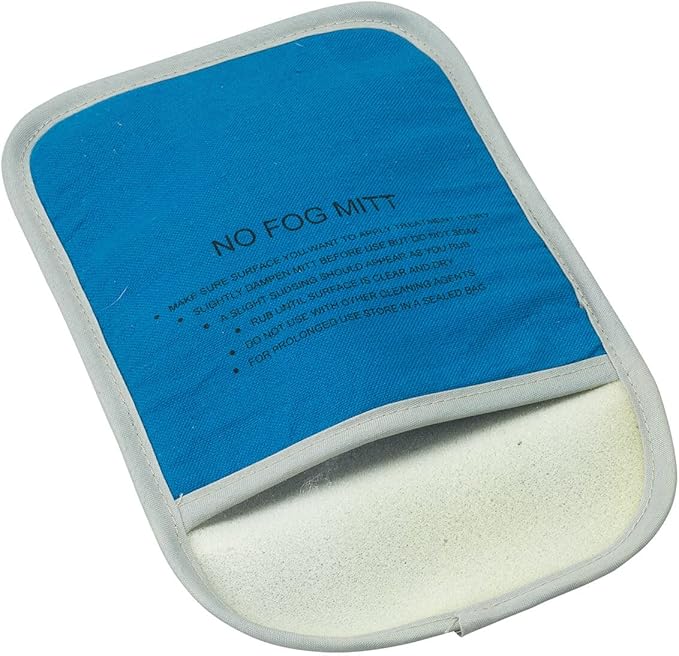Miles Kimball Anti-Fog Mitt - Car Window Mitt - Cotton/Flannel Foam - Multicolor - 9" x 5.75" - Reusable