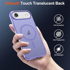 SUPFINE Magnetic for iPhone Air Case (Compatible with MagSafe)(Military Grade Drop Protection) Slim Translucent Matte Shockproof with Anti-Fingerprint Phone Cover for 17 Air,Purple