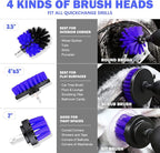 DNA Motoring Car Detailing Brush Cleaning Tools Set with Carry Bag for Auto Interior & Exterior Wheel Dashboard Vent, TOOLS-00279