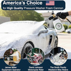 DBR Tech® Foam Cannon for Pressure Washer | Pro-Grade, 1.1mm Orifice, 1000-4000 PSI, Grey