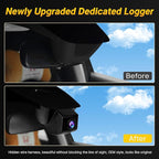 Front 4K + Rear 1080P Dash Cam fit for Honda Civic 2022 2023 2024 2025 2026 Si Type R Hatchback XL Sport SE EX_L Touring 1.5 2.0T (Black), OEM Look, Easy to Install, Parking Monitor, 128GB