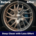 EZ Detail Big Wheel Brush – 18-Inch Flexible Nylon Rim & Barrel Cleaner for Cars, Trucks, Motorcycles – Hard-to-Reach Areas, Non-Scratch Auto Detailing Tool