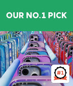 CASETiFY Impact Case for iPhone 16 [Slim / 8.2 ft. 4X Military Grade Drop Protection/Compatible with Magsafe] - My Neon Summer - Clear Black