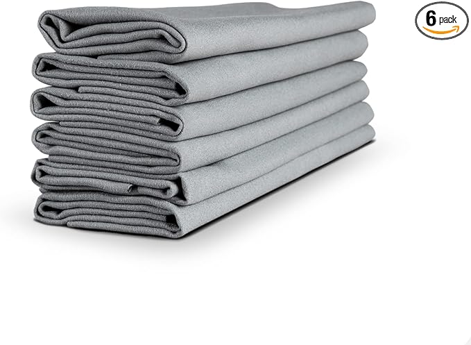 Adam's Polishes Ceramic Coating Removal Towel - Ultra Soft, Suede Material Will Not Damage Surfaces - Lint-Free, Low Absorbent Microfiber Designed for Ceramic Nano Coating Applications (6 Pack)