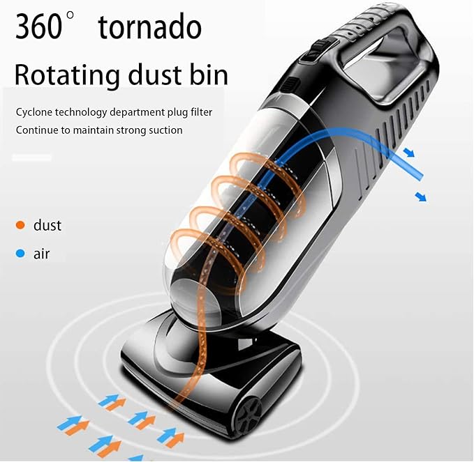 Portable Car Vacuum Cleaner: High Power Cordless Handheld Vacuum w/ 13 Foot Cable - 12V - Best Car & Auto Accessories Kit for Cleaning Car Interior