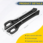 Car Seat Seam Filler 2-Piece Set, Car Seat Seam Plugs for Filling the Gap Between the seat and Console, Car Seat Seam Blocker to Prevent Items from Falling Out Added Storage Organizer