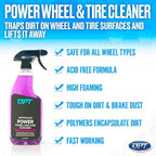 Optimum No Rinse Version 5 (32 Oz) with Power Wheel Cleaner Kit (17 Oz) Bundle - ONR Rinseless Car Wash with New 17 oz Power Wheel and Tire Cleaning Solution