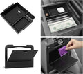 Hellet 2PCS Center Console Organizer Compatible with Toyota 2025 2026 4Runner Interior Accessories Storage Box Organizer Tray Hidden Storage Box