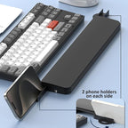 Ergonomic Keyboard Wrist Rest Cleaning Kit, 22 in 1 Cleaning Kits Wrist Rest for Keyboard, Non-Slip Springy Sponge Keyboard Rest Pad with Deep Cleaning Cleaning Tools for Earbuds, Lens, Charging Port
