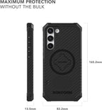 Rokform - Galaxy S23 Plus Case, Rugged Series, Magnetic Case with Twist Lock, Drop Tested Armor (Black)