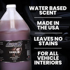 LANE’S Premium Car Air Freshener "Vanilla" - 128oz Water-Based, Long-Lasting Auto Scent Spray - Food, Pet, Odor Smell Deodorizer for Cars, Trucks, SUVs' Interior Leather, Carpet, Upholstery