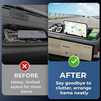 Dashboard Storage Tray Dash Organizer for Toyota Tundra 2022-2026 & Toyota Sequoia 2023-2026, Interior Accessories Center Console Storage Box for 2022-2026 Tundra & 2023-2026 Sequoia, Black