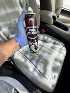 Car Interior Foam Cleaner with Soft Brush Cap – Multi-Purpose Deep Cleaning Foam Spray for Leather, Vinyl, Fabric, Plastic – Safe Non-Drip Formula, Fresh Scent, 22 oz