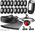 Rock Lights,LEDMIRCY R2 Pure White LED Rock Lights Kit 16PCS with Toggle Switch Wiring Harness Ultra Bright for UTV Trucks ATV Underglow Light Trail Rig Under Body High Power Waterproof