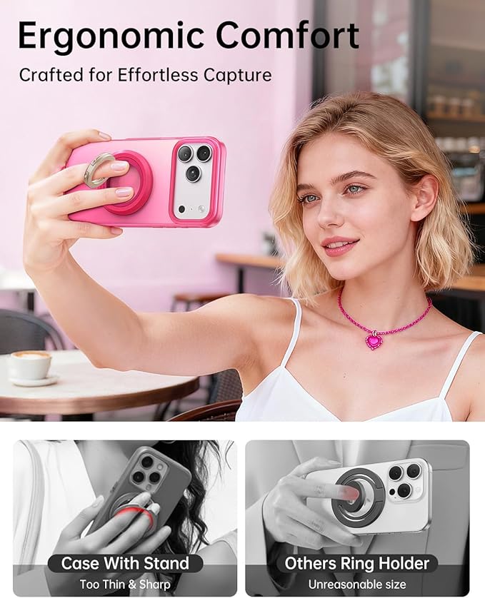 SYNCWIRE for MagSafe Phone Grip, Valentine's Galentine's Day Birthday Gifts for Her Women Mom Girlfriend Best Friends Sister Wife Teen Girl Magnetic Phone Ring Holder Kickstand