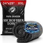 Papa Dragon Extra Large Car Drying Towel | 1300 GSM 25"x34" | Super Absorbent Microfiber Towel for Cars, Streak-Free, Scratch-Free Detailing Towel for Cars, Truck, SUV - 1 Pack