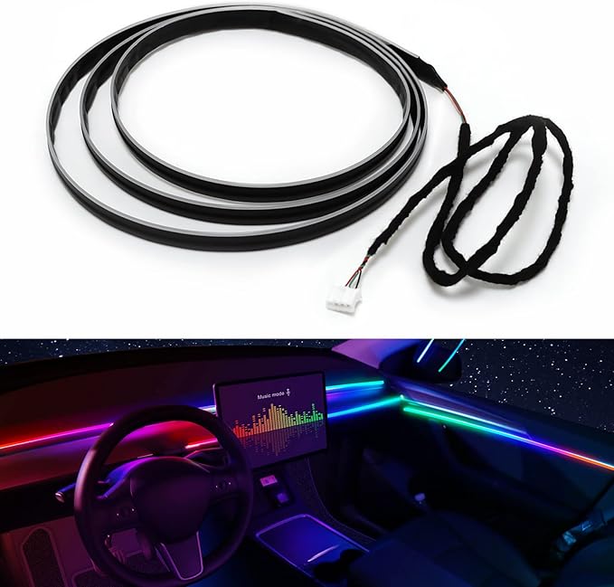 Dreamcolor Acrylic Interior Car LED Strip Light - 14-inch, Fits Dreamcolor Controller Kit