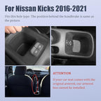 YJYWZH Car Armrest Box for Nissan Kicks Accessories 2016-2021 Center Console Storage Organizer Double Layer Space with Cup Holder Mobile Phone Holder (Black Thread)