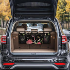 Butterfly Mushroom Car Backseat Trunk Organizer Daisy Stars Hanging Cargo Bag Multipurpose Trunk Storage Bag with 3 Adjustable Buckles