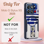 for Moto G Stylus 2025 Case - Compatible with MagSafe Women Cute Girls Boys Magnetic Phone Cover Cool Blue Unique Heavy Duty Shockproof Design for Motorola Moto G Stylus 5G 2025 Cases