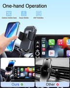 PZK Car Phone Mount for Toyota RAV4 2019-2025 Hybrid LE/XLE/Premium Accessories 7/8-Inch Screen 360° Rotation Smart Phone Cradles Auto Lock Cell Phone Holder Not Affect Air Vent (Not Fit 9/10.5 inch)