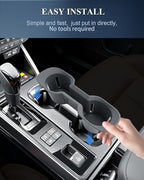 BIBIBO for New 2026 Subaru Outback Cup Holder 2026 Subaru Outback(Premium,Limited,Touring,Wilderness,Limited XT,Touring XT) Silicone Cup Holder Insert Organizer