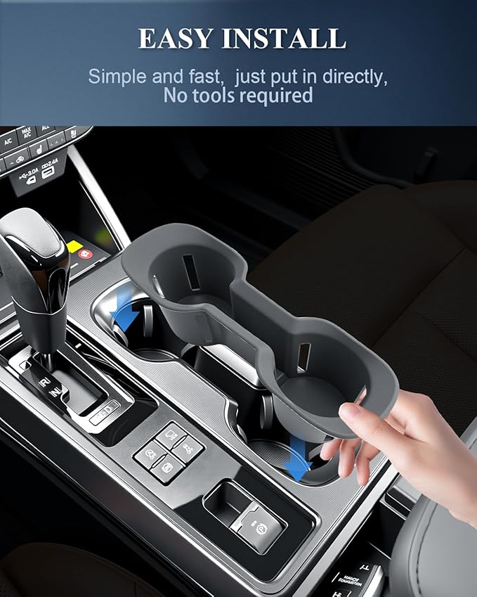 BIBIBO for New 2026 Subaru Outback Cup Holder 2026 Subaru Outback(Premium,Limited,Touring,Wilderness,Limited XT,Touring XT) Silicone Cup Holder Insert Organizer
