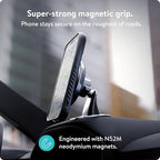 Mous - MagSafe and Pixelsnap Compatible Dashboard Mount - Phone Car Dash Mount Compatible with iPhone 17/16/15/14, Pixel 10, S26/S25 Series Phones - MagSafe Accessories
