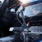 for Magsafe 15W Car Mount Cigarette Lighter Wireless Phone Charger，Car Cigarette Lighter Magnetic Vent Mount Holder with Dual Port PD&QC for Magsafe Fast Charging for iPhone 17 16 15 Pro Plus Max 14