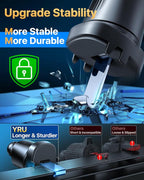 YRU [2026 Military-Grade] for Magsafe Car Mount 90+LBS Strong Suction 360° Adjustable Magnetic Phone Holder for Car Dashboard Windshield Vent, Cradle for iPhone 17 16 15 14 13 12 Samsung, Dark Blue