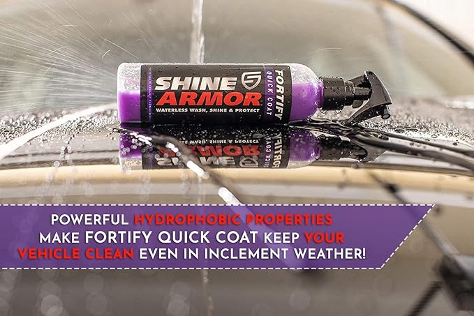 SHINE ARMOR Fortify Quick Coat & Pristine Tire Shine Gel Dressing & Cleaner
