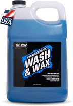Slick Products Hybrid Ceramic Wash & Wax Super Concentrate – Extra Thick Foaming Car Shampoo & Motorcycle Wash Soap with Wax Protection – Perfect for Foam Cannon – 128 oz.