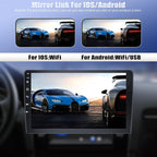 4 Core+64G Car Stereo Radio for Honda Civic 2006-2011 with Wireless Carplay Android Auto,10.1" Android 15 Touchscreen Car Radio with WiFi GPS Mirror Link Bluetooth EQ FM RDS SWC + Backup Camera