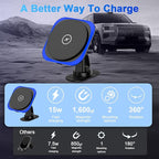 for Magsafe Car Mount Charger, 15W Magnetic Wireless Car Charger, Magnetic Car Phone Holder for iPhone 17 16 15 14 13 12 Series, Samsung Galaxy S26 Ultra S25 S24 S23 S22 S21 S20 FE, Google Pixel 10a