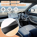 Car Seat Gap Filler Set of 2, Premium Interior Car Accessories, Multifunctional Car Storage Solution with Non-Slip Design, Fits Most Vehicles (Black)