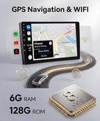 Android Car Radio for Nissan Altima 2008-2012 with Wireless CarPlay Android Auto, Orderich 6G+128G 9” Touchscreen Car Stereo Mirror Link GPS Navigation WiFi Bluetooth FM RDS EQ SWC Backup Camera