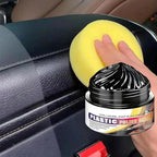 Tyre Nourish Cream, Tire Wax 100g with Sponge,Tire Polishing Paste, Restores Black Gloss, Wheel Cleaning Refurbish Wax, Polishing Paste for Cars Trucks, Restores Like-New Look (4pcs)