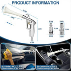 PARAROSE Car Detailing Cleaning Gun,Car Detailing Kit Interior Cleaner,High Pressure Blower Gun,Car Detailing Tools for Car Quickly Blasts Dirt and Dust Works with Air (White)