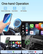 PZK Car Phone Mount for Honda HRV 2023-2026 /CRV 2023-2026/ Honda Pilot 2023-2026 Accessories 7/9-inch Screen 360° Rotation 15W Fast Wireless Charger HRV CRV Car Phone Holder Not Affect Air Vent