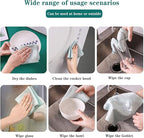 5Pcs Nanoscale Cleaning Cloth, Easy Clean Cloth, Fish Scale Microfiber Easycleanco Cloth, Reusable Lint Free Rags for Glass No Watermark or Streaks, Dishes, Mirrors (5 Colors,15.7 in x 11.8 in)