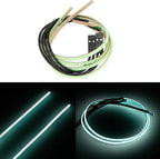 MEUS RACING RC LED Strip Colored Light Strip Flexible Cuttable for TRX4M SCX24 1/24 1/18 RC Crawlers Upgrade(Cyan)