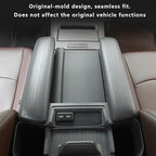 2PCS Center Console Armrest Side Cover for Toyota Sienna 2021-2026 Silicone Armrest Storage Box Side Cover Protector Compatible with LE/XLE/XSE/Woodland Edition/Limited/Platinum(Gray)