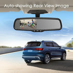 Rear View Mirror Camera with 4.3” Monitor: Super Night Vision OEM Rearview Mirror Backup Camera with IP 68 Waterproof Back Up Camera for Car, Rearview Mirror for Parking & Driving Safety AUTO-VOX T2