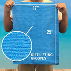 Super Absorbent Towels, Synthetic Chamois Cloth for Car and Boat Drying, Smooth Cooling Towel, Marine Grade Cleaning Supplies, PVA Shammy Wash 2 Pack