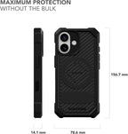 Rokform Rugged Case Compatible with iPhone 17, Magnetic Cover (Black)